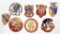 Group of 8 Scarce Division Insignia Pins