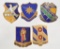 Group of 5 WW2 Army Air Corps Division Insignia Pins