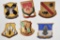 Group of 6 WW2 Cavalry Division Insignia Pins