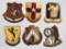 Group of 6 WW2 Cavalry Division Insignia Pins