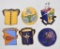 Group of 6 WW2 Army Air Corps Division Insignia Pins