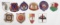 Group of 10 Army Division Insignia Pins