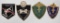 Group of 4 WW2 Italian Fascist Sleece Shields