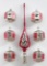 WW2 German Mercury Glass Christmas Ornament Set