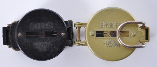 Group of 2 Military Engineer Compass's