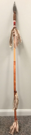 Native American Spear with Feathers