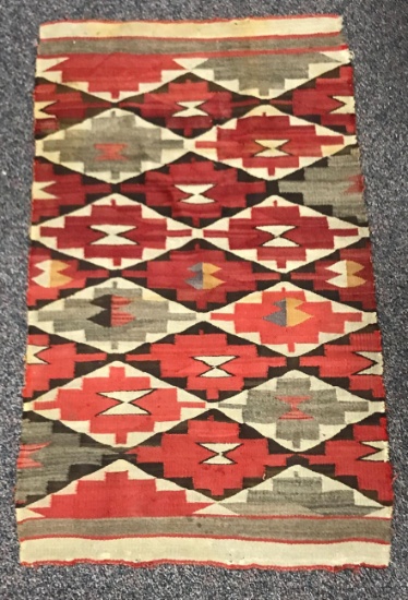 Native American Rug in Earth Tones