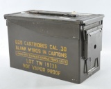 US Army Ammo Box with .22 Long Rifle Rim Fire Ammunition