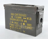 US Army Ammo Box with Bank Belt and Other Ammunition