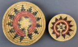 Group of 2 Native American Navajo Hand Woven Wedding Baskets