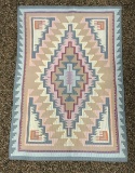 Native American Rug in Pastel Colors