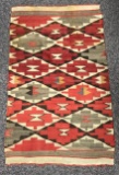 Native American Rug in Earth Tones