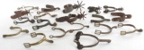 Group of 19 Antique Western Cowboy Spurs