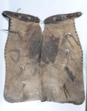 Antique Western Cowboy Gordon Leather Chaps