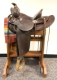 Antique Western Cowboy Monroe Veach Saddle