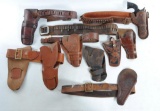 Group of Antique Gun Holsters and Belts