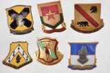 Group of 6 WW2 Cavalry Division Insignia Pins