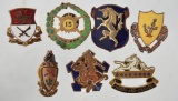 Group of 7 WW2 Cavalry Division Insignia Pins