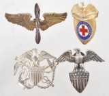 Group of 4 WW2 Cap Badges
