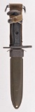 Korean/Vietnam Era US M8A1 Bayonet with Scabbard