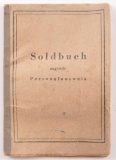 WW2 German ID'd Soldbuch