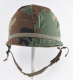 Vietnam US Army Airborne Camo Helmet