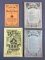 Group of 4 Antique Almanacs and Receipt Book