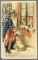 Postcard-Uncle Sam dressed Santa