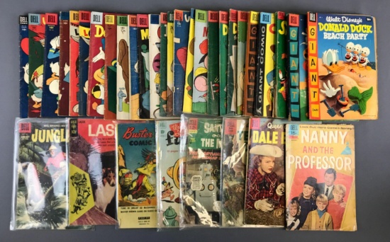 Group of Vintage Walt Disney Comics and Stories Books