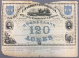 Rare original War of 1812 War Land Bounty Grant