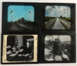 Group of 4 glass slides