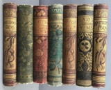 Group of 7 Antique poetry books