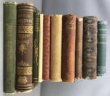 Group of 10 antique poetry books