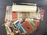 Large group of 150+ miscellaneous antique and vintage paper