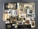 Large group of 150+ miscellaneous antique and vintage photographs