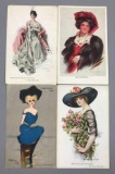 Postcards-Artist Signed Early 1900s Women