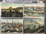 Postcards-Ships, Steamships, Harbors