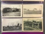 Postcards-Ranch, sod houses, misc Ag