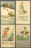 Postcards- Group of 9 Raphael Tuck Birthday Children and Birthday