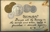 Postcard- Coins and Socialism