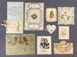 Group of Antique Love Letters and Cards