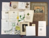 Group of Vintage and Antique Invitations and more