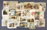 Group of Antique Greetings Most Christmas