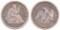 1839 Seated Liberty Silver Quarter.
