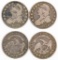 Group of (2) Capped Bust Silver Half Dollars.