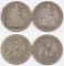 Group of (2) Seated Liberty Silver Half Dollars.