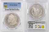 1898 P Morgan Silver Dollar (PCGS) MS65.
