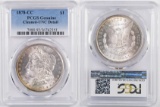 1878 CC Morgan Silver Dollar (PCGS) Genuine Unc details.