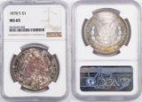 1878 S Morgan Silver Dollar (NGC) MS65.