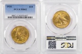 1926 P $10 Indian Gold (PCGS) MS62.